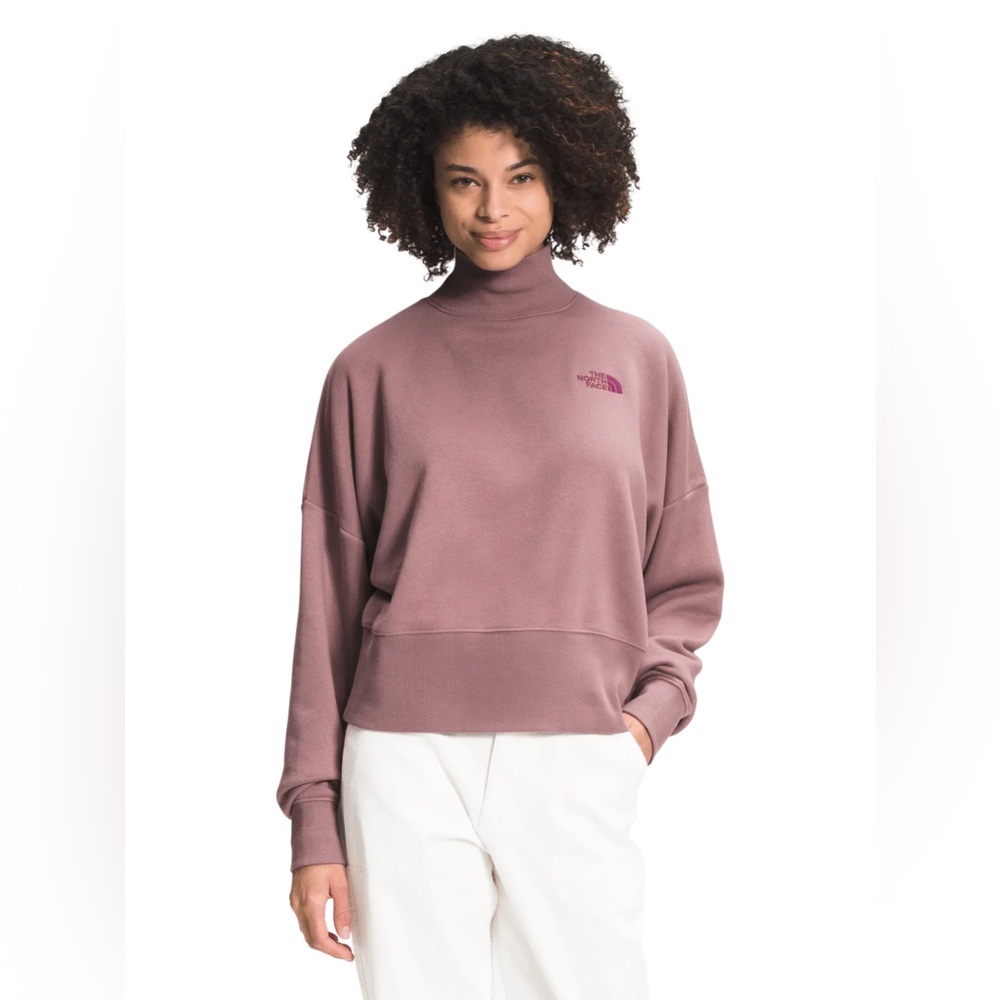 The North Face Simple Logo Funnel Neck Relax Crew Sweater